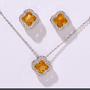 Elegant Silver and Gold Jewelry Set